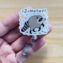 Retractable D Card Holder Reel With Cute Cartoon Design, Nurse Hospital Badge Holder Office Lanyard 1pc - X1063 - View 7