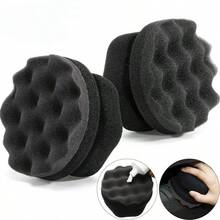 Multifunctional All-In-One Handheld Car Wash Tool, Sponge Surface For Waxing, Polishing And Wiping, Brush Head For Tire Crevice Dirt, No Need For Multiple Tools For Home Car Washing, Practical Car Wash Accessory - Wavy Car Wash Sponge - View 4