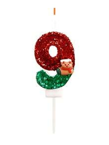 Christmas Theme Red & Green Reindeer Birthday Number Candles, Autumn Decor, Souvenirs, Camping, Kitchen, Christmas, Party Gifts, Kitchenware, Home Decor & Accessories, Party Supplies & Setup - View 22