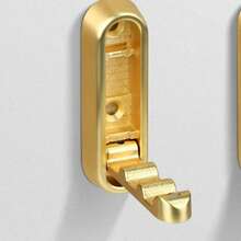 1pc Luxury Hidden Folding Wall Hook, One-Click Release Invisible Foldable Robe Hook, Minimalist Space-Saving Wall Storage Rack, Multi-Function Hook Suitable For Coats, Towels, Bags, Home & Bathroom Organization - Multicolor - View 14