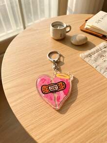 1pc/6pcs Christian Faith Jesus Cute Graphic Acrylic Keychains, Includes Colorful Vintage Letter Collage "JESUS LOVES YOU" Block, Open Arms Cartoon Jesus Wearing "Jesus Loves You" Red Strap, Irregular Shaped Pendant - Multicolor - View 9