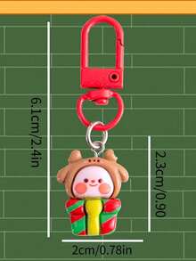 6/3/1 buah Gantungan Kunci Natal Kartun Lucu Dekorasi Ransel Siswa Liontin Resin Pesona Santa Claus Dekorasi Tas Hadiah Kecil Warna Acak - Berbagai gaya - View 5