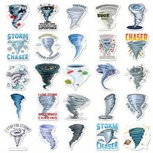 50pcs Extreme Weather Atmospheric Vortex Tornado Cartoon Decorative Stickers For Cabinets, Skateboards, Phone Cases, Guka DIY, Suitable For Notebooks, Luggage, Computer Desks, Holiday Gifts, Party Favors - Multicolor - View 2