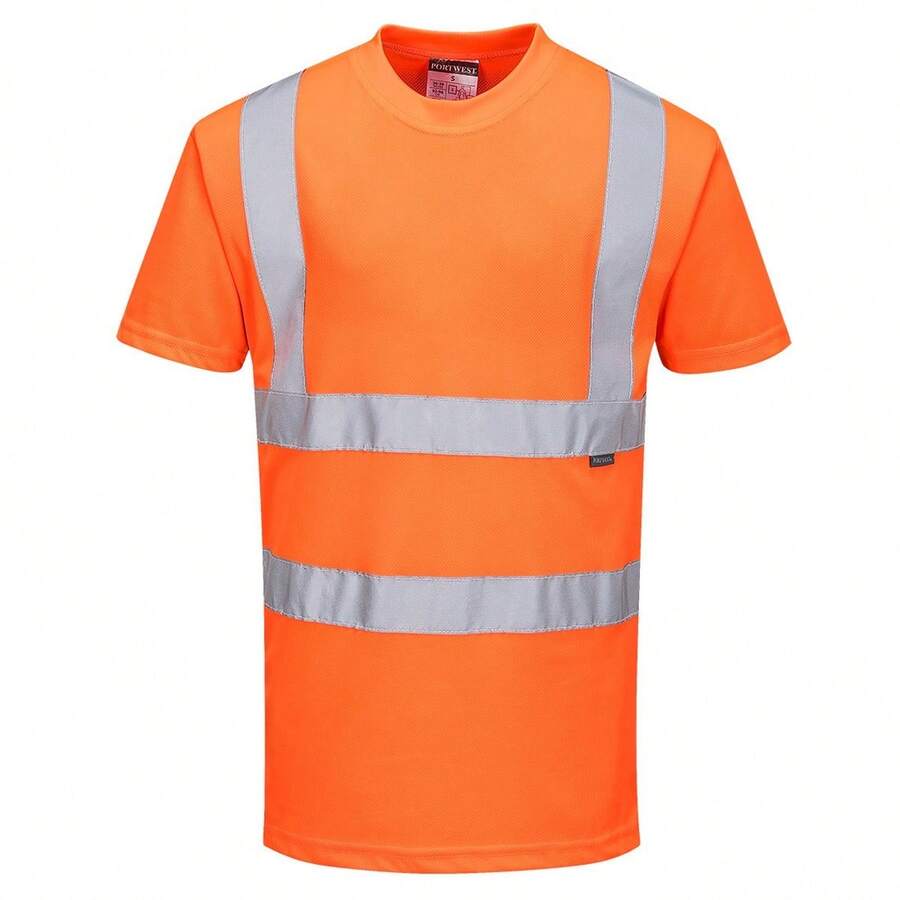Portwest Mens High-Vis T-Shirt - Orange - View 1