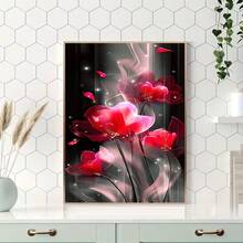 1pc - DIY Handmade 5D Diamond Painting Kit, Suitable For Adults And Beginners, Craft Supplies, Applicable For Living Room, Bedroom, Office, Wall Decor Art. - round diamond - View 3