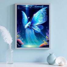 1pc - DIY Handmade 5D Diamond Painting Kit, Suitable For Adults And Beginners, Craft Supplies, Applicable For Living Room, Bedroom, Office, Wall Decor Art. - round diamond - View 4