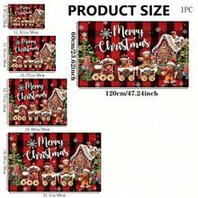 1pc Christmas Themed Printed Pattern Dish Drying Mat, Kitchen Countertop Bowl & Plate Rubber Bottom Drying Pad, Party Decoration, Super Absorbent Hidden Stain Dish Drying Mat, Soft Diatomaceous Earth With Rubber Backing Multi-Functional Kitchen Home Mat, Quick Dry Mat For Coffee Machine & Dish Rack, Kitchen Countertop Coffee Mat & Dish Drying Pad - LL LSD018 - View 6