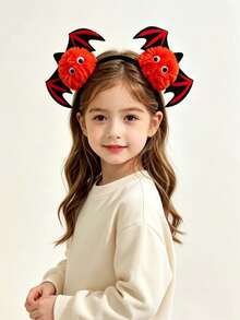 Halloween Plush Bat Headband - Multicolor - View 4