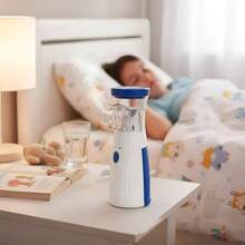 Nebulizador de malla portátil silencioso, inhalador ultrasónico recargable USB, equipo de cuidado respiratorio para uso doméstico, incluye mascarillas para niños y adultos - Ver 6