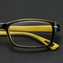 1 Pair Unisex Retro Rectangular Lightweight Reading Glasses, Comfortable Anti-Slip Design & Ergonomic Lightweight Construction, Suitable For Reading, Driving, Fishing And Daily Wear - Multicolor - View 5