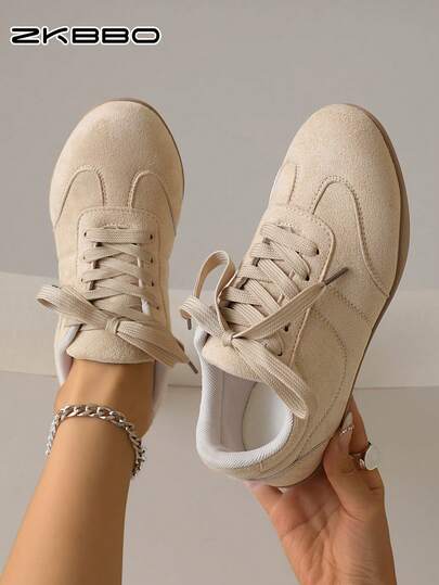Giày thể thao nữ đế bệt đi bộ tập luyện nhẹ thoải mái, giày chạy bộ tập gym sneaker thời trang năng động cho mọi mùa dùng ngoài trời