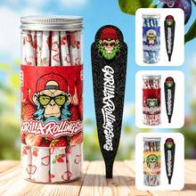 Fruit Flavored Large Size Pre-Rolled Papers - Canned. 50pcs/Can. King Size, Thin & Multi-Flavored, Slow & Even Burning. Extra Paper Filler Included For Convenient Filling, Perfect Gift For Smoking Accessory Hobbyists. Outdoor Companion & Holiday Gift. Party Supplies. - Multicolor - View 1