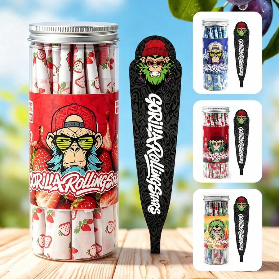 Fruit Flavored Large Size Pre-Rolled Papers - Canned. 50pcs/Can. King ...