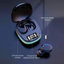 TWS Wireless Bluetooth Earbuds, Digital LED Power Display In-Ear Earphones, Ergonomic In-Ear Design, Stereo Headset With Built-In Mic For Sports Daily Use - View 2