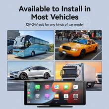 VENBES 10.26 Inch PND Portable Car Stereo With Built-In DVR Dash Cam, Wireless CarPlay & Wireless Android Auto Touch Screen Car Player Bluetooth FM - Main Unit Only With Built-in DVR - View 5