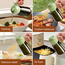 TrendPlain Original 16oz/470ml Olive Oil Dispenser Bottle, Kitchen Gadget & Air Fryer Accessory, Cooking Olive Oil Spray Bottle With Stickers (Black, Green) - View 4