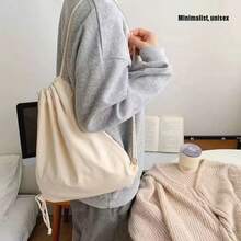 1件帆布背包/中性款/適用於日常出行、購物、工作、旅行、存放個人物品/耐用耐磨 - 多色1 - 查看 2