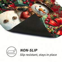 1pc Christmas Themed Printed Pattern Dish Drying Mat, Kitchen Countertop Bowl & Plate Rubber Bottom Drying Pad, Party Decoration, Super Absorbent Hidden Stain Dish Drying Mat, Soft Diatomaceous Earth With Rubber Backing Multi-Functional Kitchen Home Mat, Quick Dry Mat For Coffee Machine & Dish Rack, Kitchen Countertop Coffee Mat & Dish Drying Pad - LL LSD006 - View 8