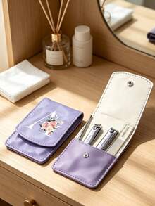 Set Perlengkapan Manikur Perjalanan dengan Cetakan Huruf Awal, Huruf Putih, Kotak Penyimpanan Perawatan Manikur Kapasitas Besar, Termasuk Alat-alat Stainless Steel, Kotak Gunting Kuku, Cocok untuk Kecantikan Portabel, Perjalanan, Tamasya, Akomodasi, Sekolah dan Penggunaan di Rumah - Beraneka warna - View 10