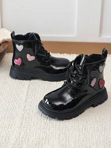 Spring/Autumn New Children's Boots, Stylish, Comfortable And Warm - Black - View 6