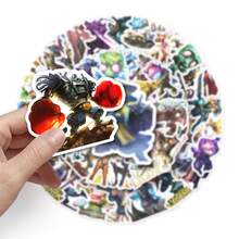 Hasbro 50pcs League Of Legends Cartoon Game Popular Cross-Border Planner Laptop Luggage Waterproof Adhesive Decorative Stickers - Multicolor - View 4
