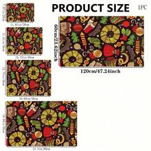 1pc Christmas Themed Printed Pattern Dish Drying Mat, Kitchen Countertop Bowl & Plate Rubber Bottom Drying Pad, Party Decoration, Super Absorbent Hidden Stain Dish Drying Mat, Soft Diatomaceous Earth With Rubber Backing Multi-Functional Kitchen Home Mat, Quick Dry Mat For Coffee Machine & Dish Rack, Kitchen Countertop Coffee Mat & Dish Drying Pad - LL LSD017 - View 6