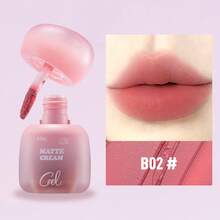 CZEL Kuzhi Soft Matte Cotton-Feel Lip & Cheek Cream Matte Lipstick Long-Lasting Moisturizing Brightening Non-Fading - B02 Rose Dun Dun - View 2