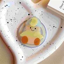 1pc Cute Fast Food Dessert Shape Magnetic Phone Grip, 360° Rotatable Cartoon Phone Ring Holder, Anti-Drop Universal Smartphone Back Stand, Kawaii Food Themed Phone Accessory - Multicolor - View 4