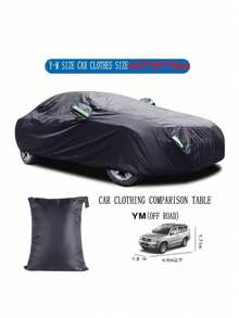 Summer Universal Car Cover - Sunproof, UV Resistant, Waterproof, Dustproof & Heat Resistant PEVA Material, 8 Sizes Available, All Season Vehicle Protection, Dustproof, Silver Appearance, Car Accessories - Multicolor - View 21