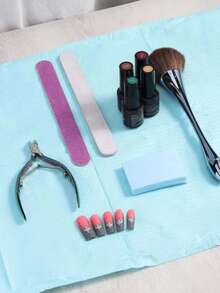 Disposable Pink Nail Table Mat 3-Layer Waterproof Cleaning Paper Foldable Multi-Function Beauty Tattoo Dental Cover Cloth Waterproof Tablecloth Cleaning Nail Napkin Nail Supplies - Multicolor - View 6