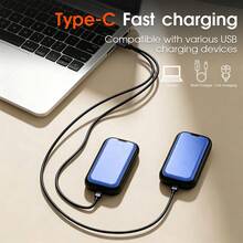 Penghangat Tangan Portabel Mini USB Isi Ulang Magnetik untuk Luar Ruangan, Tipe Terpisah, Kontrol Suhu 3 Kecepatan, Cepat Panas - Beraneka warna - View 6
