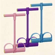 Bộ 2 món/1 set dụng cụ tập giãn cơ tại nhà đa năng bằng silicone gel unisex, dây kháng lực hình số 8 cho vai và lưng + dây kháng lực đạp chân 6 ống, phù hợp giãn cơ chân, tay, lưng và mở ngực - Nhiều màu - Xem 11