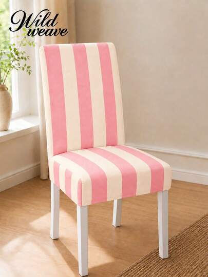 1/4/6pcs Geometric Plant Print Milk Silk Chair Covers, Modern Minimalist Digital Print Elastic Dining Chair Covers, All Season Applicable For Living Room, Home, Restaurant, Banquet, Party, Holiday, Autumn Decoration