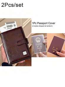 RFID 防盜護照夾，多功能大容量旅行信用卡錢包，極簡旅行護照保護套錢包 RFID 防盜名片夾旅行配件，適合女性和男性 - 彩色 - 查看 24