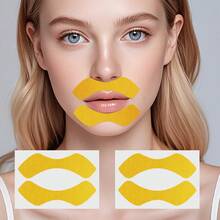 Overnight Patches, Designed For Smoothing Fine Lines Around Lips, Specifically For Face, Face Mask - Red and White - View 3