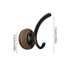 Wood Base Kitchen Wall Hooks, Multi‑Purpose Hanging Rack To Organize Kitchen Utensils And Save Counter Space, Holds Kitchen Towels, Small Pots, Whisks And Herb Bundles. Drill‑Free Adhesive Installation, Perfect For Home Kitchen Wall - Multicolor - View 13