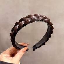 1件女款針織髮箍，防滑齒設計，復古風髮飾 - 彩色 - 查看 10