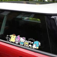 SANRIO 1pc Adorable Hello Kitty And Friends Vinyl Decals For Cars, Motorcycles, And More - Durable And Scratch-Resistant For Your Vehicle's Exterior, Great Gift For Hello Kitty Fans, Also A Perfect Gift For Family And Friends - A - View 4
