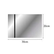 4pcs 12''x8'' Customized Personalized Signs For Home Office (Mirror Silver Panel Carved Black) - Black - View 3