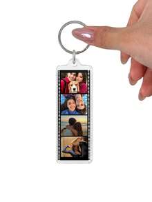 Customized Personalized Film Strip Photo Keychain-Perfect For Valentine's Day, Birthdays, Christmas, Anniversaries, And Cherishing Wonderful Memories. - Multicolor - View 9
