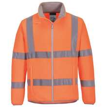 Portwest Unisex Adult  Friendly Hi-Vis Fleece Jacket - Orange - View 1