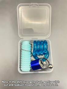 1 Set New Adult Travel Combo Kit, Includes Twist Puzzle, Gear Shifter And Mini Saw, ABS Material, Portable, Suitable For Travel, Office, Gifts - Multicolor - View 7