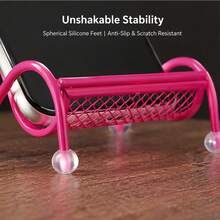 1pc Cute Chair Shaped Phone Stand, Universal Slouchy Desktop Phone Holder, Stable Non-Slip Bedside Stand, Phone Accessories, Office Desk Accessories - Multicolor - View 6