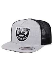 1pc Fashion Breathable Mesh Hat BEARDED Embroidered Hip Hop Hat Outdoor Adjustable Sunshade Hat Daily Decorative Hat Unisex Flat Edge Hat Baseball Hat - BEARDED - View 9