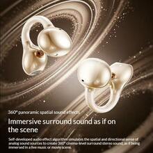 Lenovo EX336 True Wireless Ear Clip Open Ear Earbuds Bluetooth 5.4 ENC Call Noise Reduction Touch Control Up To 24H Playtime Type-C Fast Charging For Sports Gaming Study Commute Android IOS - View 4