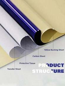 200 Sheets Professional Tattoo Transfer Paper, High-Quality Pattern Transfer, Easy To Tattoo, Premium Thermal Carbon Copy Paper, Durable And Perfectly Compatible With Tattoo Supplies - Multicolor - View 6