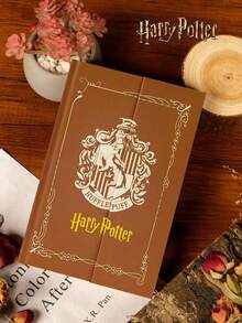 1pc Harry Potter Themed Hardcover Notebook, Diary Peripheral Book Vintage Manual Portable Journal Notebook, Office Use, Birthday Gift, Harry Potter Fan Friend Graduation Gift, Back To School - A - View 13