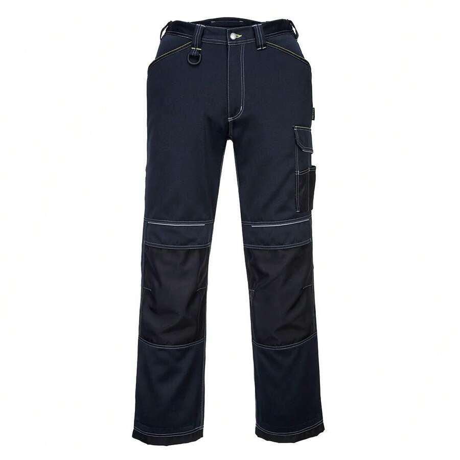 Portwest Mens PW3 Work Trousers - Navy/Black - View 1