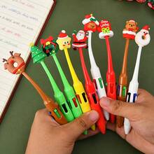 3pcs/Set Christmas Multi-Color Pen Set, Santa Claus Snowman Bear Tree Cute Cartoon Gel Pens, Shake-To-Mix Solid Color 4-Color Ballpoint Click Pens, Cute Stationery Gift For Students - Multicolor - View 10