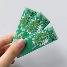 3 Pack Kertas Gulung Rasa Mint Panjang 78mm Lambat Terbakar Kertas Mentah Alami Mudah Digulung Tanpa Slip Aksesori Merokok - View 10